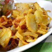 Grilled Onions and Potatoes image
