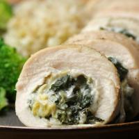Keto Friendly Spinach & Artichoke Chicken Rolls Recipe by Tasty image