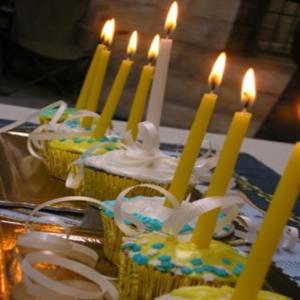 Hanukkah Cupcakes Menorah image