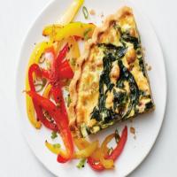 Spinach-Chickpea Quiche with Bell Peppers image