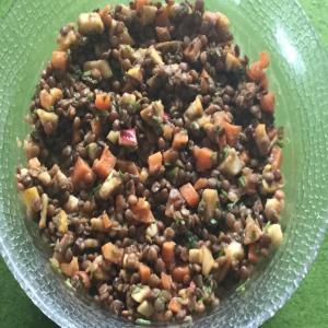 Vegan Lentil Salad with Apples and Carrot_image