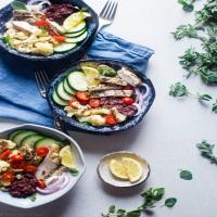 Greek Chicken Roasted Cauliflower Meal Prep Bowls_image