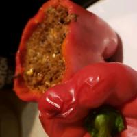 Millet and Beef Stuffed Peppers image