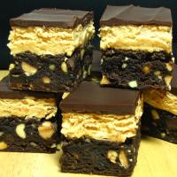 Chocolate-Peanut Butter Fudge Bars image