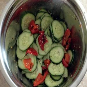 Asian Cucumber and Red Pepper Salad image