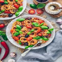 Vegan Spaghetti Puttanesca (Italian Pasta)_image