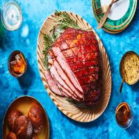 Old-Fashioned Ham with Brown Sugar and Mustard Glaze_image