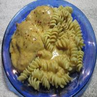 Cheesy Creamy Chicken Thighs with Rotini Pasta_image