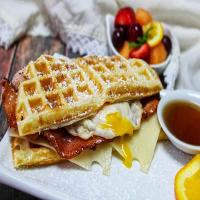 Easter Waffle Breakfast Sandwich_image