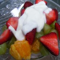 Fresh Fruit Salad With Honey Vanilla Yogurt_image