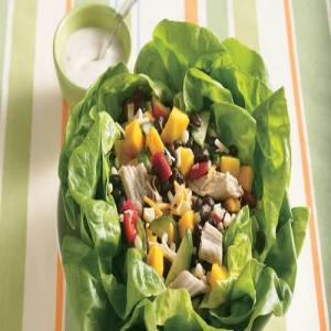 Chicken and Mango Salad in Lettuce Bowl_image