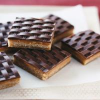 Chocolate Peanut Butter Shortbread Squares_image