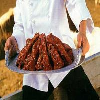 Grilled Beef Ribs with Sweet-and-Sticky Barbecue Sauce_image