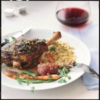 Braised Lamb Shanks with Spring Vegetables and Spring Gremolata image