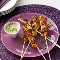 Skewered Chicken with Peanut Sauce image