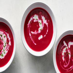 Beet Soup With Tarragon, Chives and Yogurt image