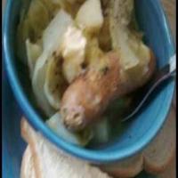 Cabbage, ,Potatos and Sweet Italian Sausage_image