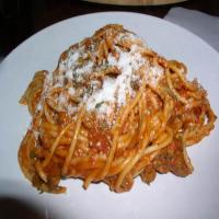 Spaghetti with Three Cheese Sweet Pepper Marinara_image