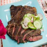 Sunny's Easy Cumin-Rubbed Steak with Cucumber Salad image