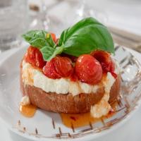 Ricotta Bruschetta with Sweet and Spicy Tomatoes image