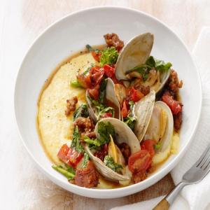 Sausage and Clams With Polenta_image