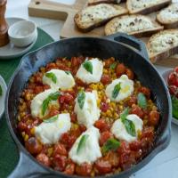 Warm Ricotta, Corn and Tomato Dip image