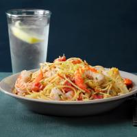 Shrimp and Spaghetti Skillet image