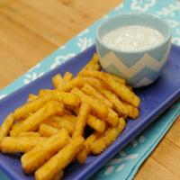 Polenta Fries with Sesame-Ginger Yogurt Dip image