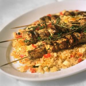 Grilled Pork Skewers with Couscous_image