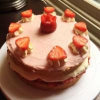 Strawberries & Cream Cake image
