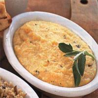 Polenta with Fresh Herbs and White Cheddar Cheese_image