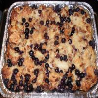 Blueberry Pecan Bread Pudding With Amaretto Sauce image