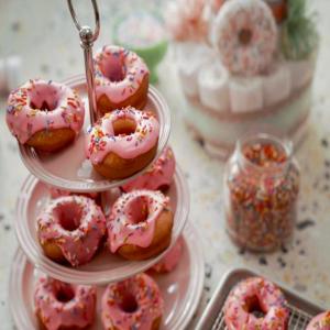Sprinkle-y Glazed Yeasted Donuts image