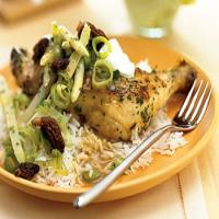 Braised Chicken with White Asparagus and Morel Sauté with Crème Fraîche_image