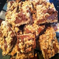 OATMEAL CRUMBLE CHOCOLATE CANDY COOKIE BARS_image