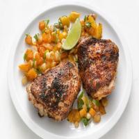 Chili Chicken with Hominy Hash image