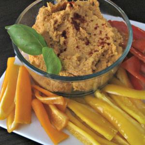 Roasted Red Pepper Hummus With a Twist From Nidal image