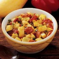 Summer Squash and Bell Pepper Saute with Bacon_image