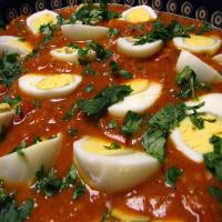 Curry Eggs over Rice (For Leftover Hard Boiled Eggs) image