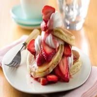 Strawberries and Cream Pancakes image
