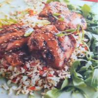 Grilled Maple Syrup Teriyaki Chicken with Brown Rice Recipe_image