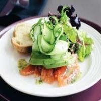Vodka cured salmon salad with sweet mustard dressing_image
