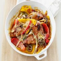 Skillet Pork and Peppers image