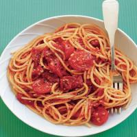 Spaghetti with Three-Tomato Sauce image