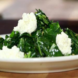 Greens with Spiced Butter and Fresh Ricotta_image