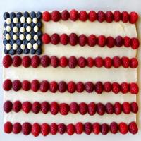 American Flag Cookie Cake_image