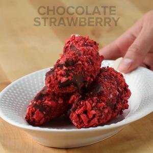 Chocolate Strawberry Frozen Banana Recipe by Tasty_image