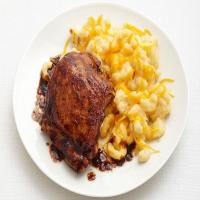 Barbecue Chicken with Mac and Cheese image