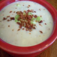 Comforting Cream Cheese Potato Soup With Bacon or Ham image