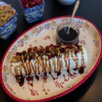 Pistachio and Pomegranate Cheese Log image